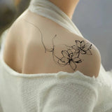1 Sheet Flower Tattoo Sticker Waterproof Lasting Temporary Tattoo