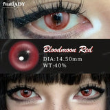 1 Pair Cosplay Color Contact Lenses Crazy Red Anime Contact Lenses For Halloween Role Play Party Cosmetic Holidays