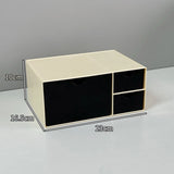 Desktop Cosmetic Organizer Case Set Table Makeup Storage Box Organizer Drawer Storage Box Desk Stationery Storage Rack Plastic