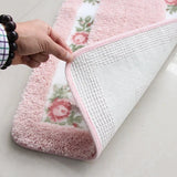 Ins Pastoral Style Bath Mats Bathroom Multiple Sizes Carpets Kitchen Anti-slip Doormat Shower Room Toilet Rugs Floor Area Pads