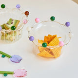 Crown Bowl Salad Bowl Cute Bowl Fruit Plate Dish Glass Bowl Snack Candy Cake Bowl Ice Cream Cup Fruit Bowl Home Decor Storage