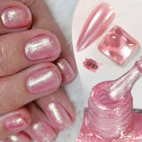 7ml Auroras Glitter Nail Polish No Need of UV/LED Lamp Nail Supplies Vernis White Pink Silver Pearl Effect for Nails