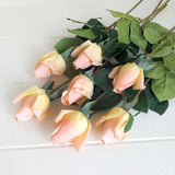 11pcs/Lot Rose Artificial Flowers Real Rose Touch Flowers Home for Decorations Wedding Party or Birthday Bouquet