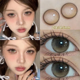 Pink Contact Lenses Myopia Color Contact Lenses for Eye with Diopters Natural Grey Brown Eye Color Lenses Blue Lens 2PCS