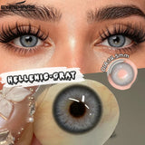 1Pair New Colored Contact Lenses Natural Brown Eye Lenses Blue Eye Lenses Fashion Beauty Contacts Gray SoftLens Yearly