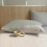 100 Cotton Pillowcase 2 PCS Colorful Stripe Pillow Case Bedding Black Pillow Cover Envelope Pillow Case Cover Nordic Sling