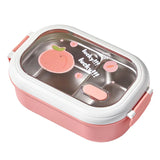 Stainless Steel Divided Lunch Box Cartoon Kids Bento Box Portable Insulated Food Container for School and Office