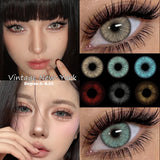 1 Pair New Korea Colored Contact Lenses Comfort Blue Soft Iris Beauty Makeup Color Contact Lens Fast Shiping Yearly Fast