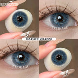 1pair Color Contact Lenses with Eyes Natural Blue Contact Lenses Brown Pupils Beauty Gray Lenses Yearly Green Contacts