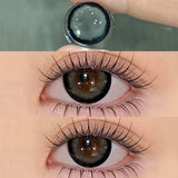 Yearly Color Contact LensesSoft Circular, Beauty Pupil Lenses, Gray, Brown Eyes, Black Makeup, Blue Lens, Fast Shipping,