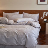 Heavy‑Weave 3D Jacquard Egyptian Cotton Bedding Sets Bed Linens Duvet Cover Set Underwear Solid Color