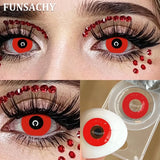 2PCS New Cosplay Colored Contact Lenses Halloween Contact Lenses Role Playing Beauty Makeup Products Enlarge Eyes Lens