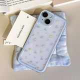 Luxury Flower Soft Clear Case for IPhone 16 15 14 13 12 Pro Max Shockproof Flower Transparent Case Fundas Coque