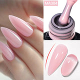 7ml Rubber Base Nail Gel Polish Nude Milky White DIY Nail Art Soak Off Gel Polish Semi Permanent Painting UV Vernis