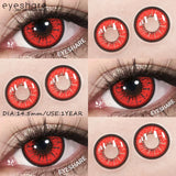 Halloween Color Contact Lenses Cosplay Red Eye Makeup Lenses Blue Pink Anime Eyes Contacts for Party Green Beauty Lens