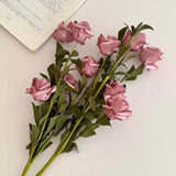 Ins Style Artificial Flower Rose Style French Dried Flowers Fake Flower Decora Ornaments Hand Holding Flower Photography Props