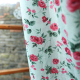 Rustic Style Ruffle Floral Pattern Curtain Enclosure Kitchen Door Curtains Cafe Living Room Window Kitchen Curtain Decoration