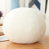 White Ball Throw Pillow Cushion for Sofa Cute Modern Chic Boho Style Round Pillow Super Soft Spherical Farmhouse Pillow
