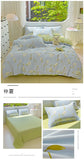 100% Cotton Bedding Set Soft Skin-friendly Four Piece Set Single Couple Flower Printed Comforter Duvet Cover Set for Adults Kids
