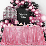 Gold Sequin Rectangle Table Cover Sparkly Fabric Table Cloth for Birthday Wedding Party Holiday Baby Shower Christmas Decoration