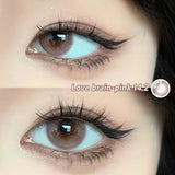 Pink Contact Lenses Myopia Color Contact Lenses for Eye with Diopters Natural Grey Brown Eye Color Lenses Blue Lens 2PCS