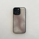 Fashion INS Chinese Ink Painting Misty Rain Pattern Leather Phone Case for iPhone 15 14 13 Pro Max Back Phone Cover for 12 Funda