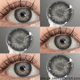 1 Pair Korean Colored Contacts Lenses with Myopia Brown Soft Naturally Colored Cosmetics Gray Lenses Beautiful Pupils