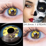 2pcs Cosplay Colored Contact Lenses Anime Blue Red Eyes Lenses Halloween Green Makeup Eyes Contact Crazy Lens Yearly