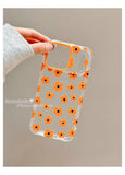Cute Floral Lovely Flowers Clear Phone Case for IPhone 13 14 16 15 Pro Max Shockproof Protective Cover for Iphone 17Pro Max Case