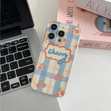 Cartoon Cherry Phone Case For iPhone 16 15 14 13 12 Pro Max Shockproof Soft Clear Cover Funda