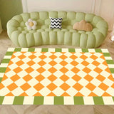 Checkered Area Rug Living Room Non-slip Entrance Door Mat Sofa Table Large Area Carpets Bedroom Bedside Floor Mat Home Decor Rug