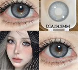 1Pair Natural Colored Contact Lenses 1Pair Beauty pupillents Yearly Grey Pupils Brown Contacts New Cosmetic