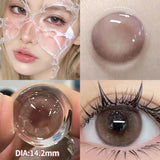 2pcs/Pair Contact Lenses Fast Shipping Big Black Lenses for Eyes Beauty Pupils Comestic Eye Color Lens 14.5mm/14.2mm