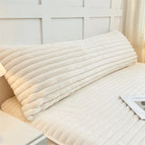 New 1PCS Rabbit plush pillowcase milk plush long pillowcase extended strip flannel pillowcase does not contain pillow core