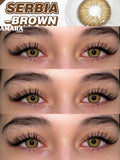 Big Diameter Black Lenses 14.5mm Lenses Colored Contact Lenses for Eyes Big Eye Lenses Natural Look Brown Lenses