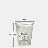 350ML Home Daily Water Cup Cafe American Iced Latte Coffee Cup Drink Juice Cold Drink Simple Classic Transparent Glass Cup