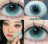 1 Pair Korean Lenses Contact Lenses with Prescription Green Lenses Eyes Colorful Beauty Lenses Yearly Use Natural Pupils