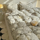 Romantic Dry Flowing Sand Full Cotton Double Layered Bedding Set 4-Piece Spring Soft Naked Sp Bed Canopy Sle
