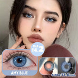 Blue Colored Contact Lenses 14.2mm 6 Months Disposable Green Brown Natural Eye Color Contacts Beauty Makeup