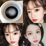 2pcs/Pair Contact Lenses Fast Shipping Big Black Lenses for Eyes Beauty Pupils Comestic Eye Color Lens 14.5mm/14.2mm
