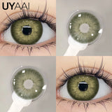 2pcs/Pair Color Contact Lenses Contact Color Lens Eyes Lenses for Eyes Blue Lenses with Diopters Yearly Cosmetics