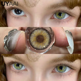 Color Contact Lenses For Eye Brown Lens Green Color Pupils Blue Eyes Contact Makeup Beauty Eye Cosmetics Year