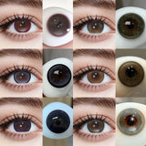 2pcs Big Diameter Colored Contacts Daily Disposable Free Shipping Natural Style Lenses for Daily Wear Party