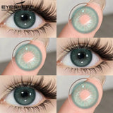 Brown Colored Contact Lenses Gray Beauty Makeup Lenses Fashion Blue Lens Brown Eyes Contacts Yearly Green Eye Lens
