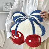 1pcs Beautiful Cherry Ring Velvet Pillow Comfortable and Soft Bedroom Office Cushion Living Room Sofa Multi-purpose Cushion