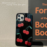 Fashionable Cherry Fresh Case for iPhone 14 13 Pro Max Back Phone Cover for 12 Mini 11 Pro Max X XS XR 8 7 Plus SE Capa