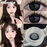 16mm Big Eye Black Super Size Plus Black Lenes Anime Cosplay Cute Color Soft Lenses Halloween Lens Crazy Contact Lenses