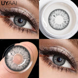 Contact Lenses Gray Cosmetic Eyes Colored Lens Natural Pupils Black Makeup Colored Pupils Beauty Black lenses Woman Makeup