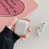 Sparkling pink butterfly print suitable for airpods pro2 Apple 2nd generation Bluetooth earphone case 1/2/3 protective case box