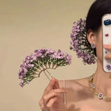 Gypsy Simulated Flower Bouquet Hair Clip High End Exquisite Hair Jewelry